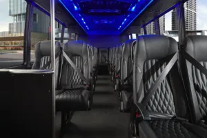 28 Passenger Charter Bus Rental in San Jose inner